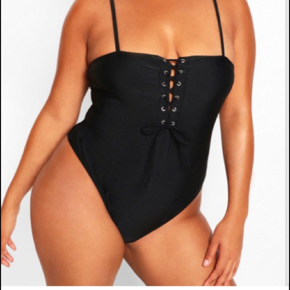 Plus swimsuit set one piece